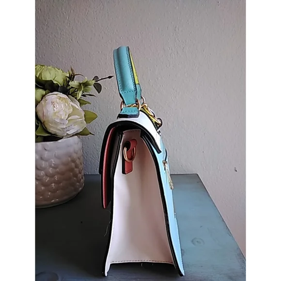 🌷Aldo Satchel Bag Medium Multi-color - Picture 4 of 13